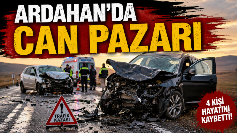 Ardahan'da Can Pazarı: İki Araç Çarpıştı, 4 Kişi Hayatını Kaybetti