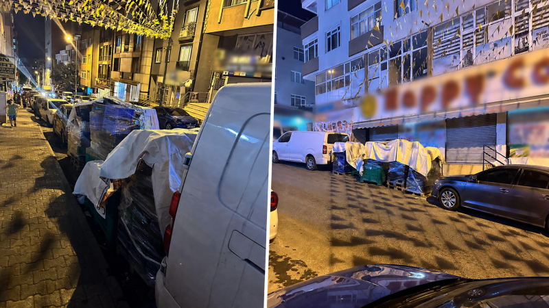 Sokak ve kaldırımlar marketlerin depolama ve ürün sergileme alanı değildir!