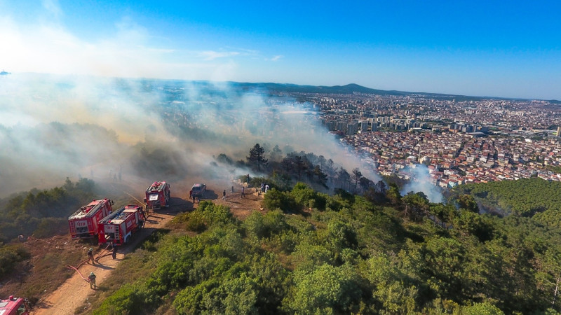 Sultanbeyli’deki orman yangınında iki şüpheli tutuklandı