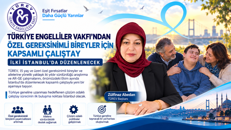 TÜREV'DEN ÖZEL GEREKSİNİMLİ BİREYLER İÇİN KAPSAMLI ÇALIŞTAY