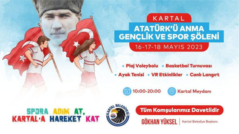 19 Mayıs’ın 104. Yılında Kartal’da Coşkulu Kutlama