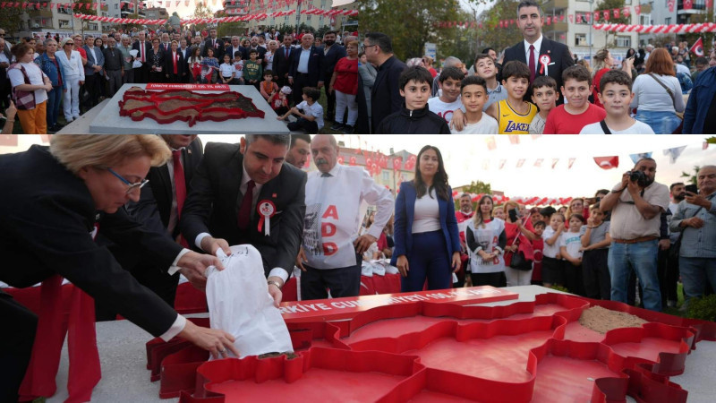 Vatan Topraklarıyla Türkiye'nin 100. Yıl Anıtı Oluşturuldu